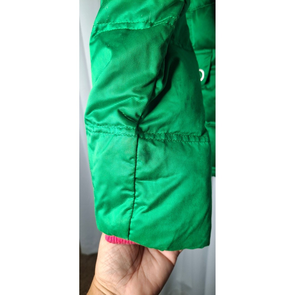 Obermeyer Clarendon Green Satin Puffer Ski Jacket 100% Goose Down Size 10 *READ - Picture 7 of 16